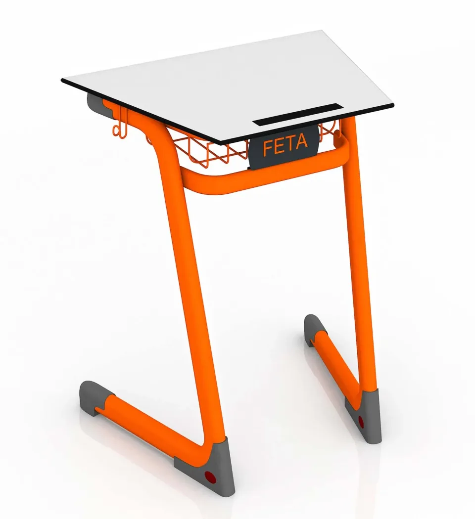 Jasper Trapezoid Single School Desk - Image 7