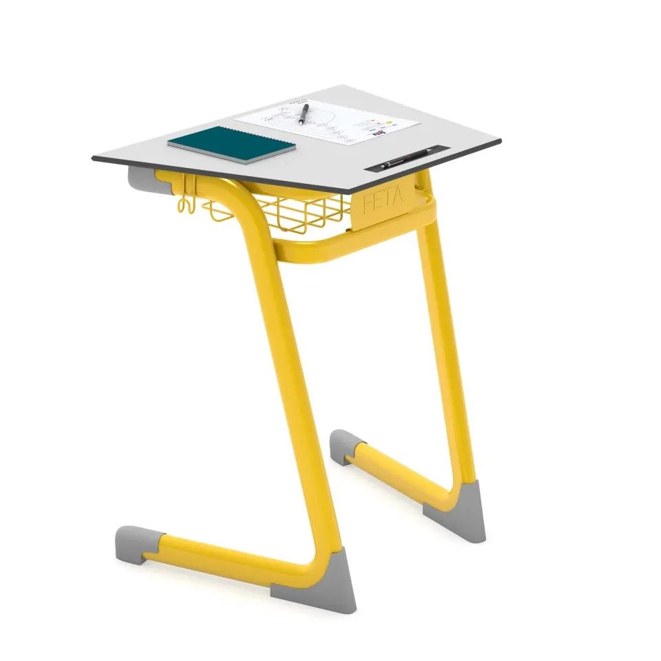 Jasper Trapezoid Single School Desk - Image 3